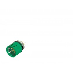 99 9135 70 12 Snap-In IP67 (miniature) male panel mount connector